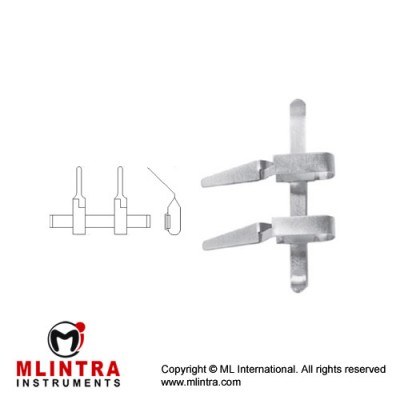 Biemer-Muller Approximator Angled - Narrow Stainless Steel, 17 mm Jaw Opening - Jaw Length 5 mm - 9 mm